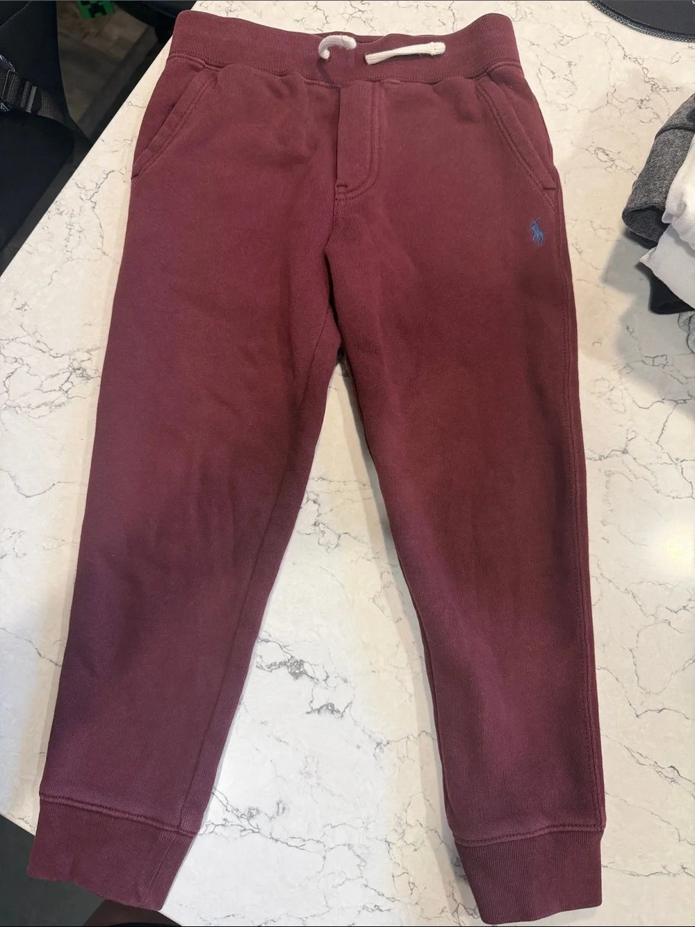 Ralph Lauren Kids Burgundy Jogger Sweatpants